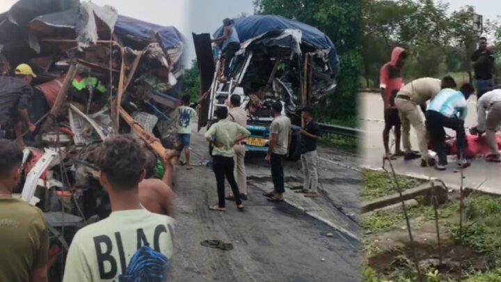 Bilaspur Accident News: बिलासपुर में हादसों का कहर, नशे में ट्रक चालक ने ली महिला की जान, ट्रेलर टक्कर में चालक कैबिन में फंसा